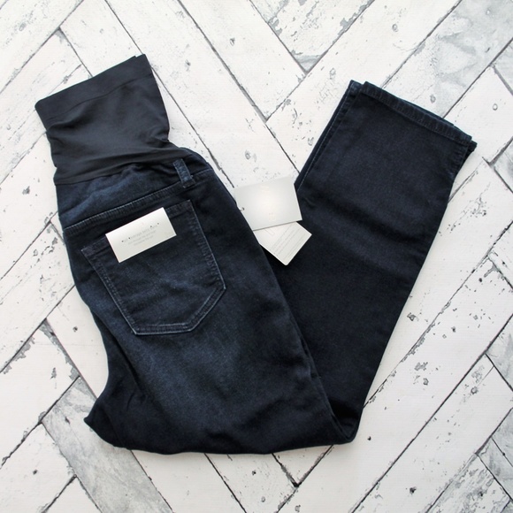 Maternity a:glow Full Belly Panel Capri Jeans - Picture 5 of 5